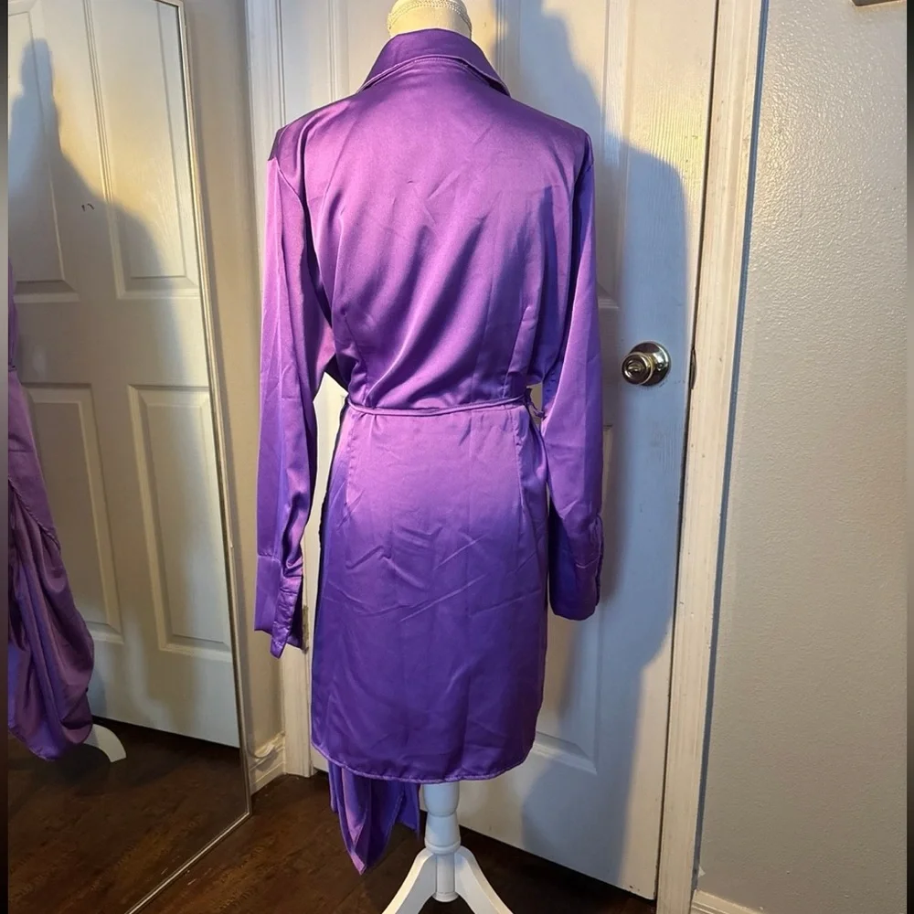 Women’s Dress purple wedding summer Short length - Picture 2 of 3